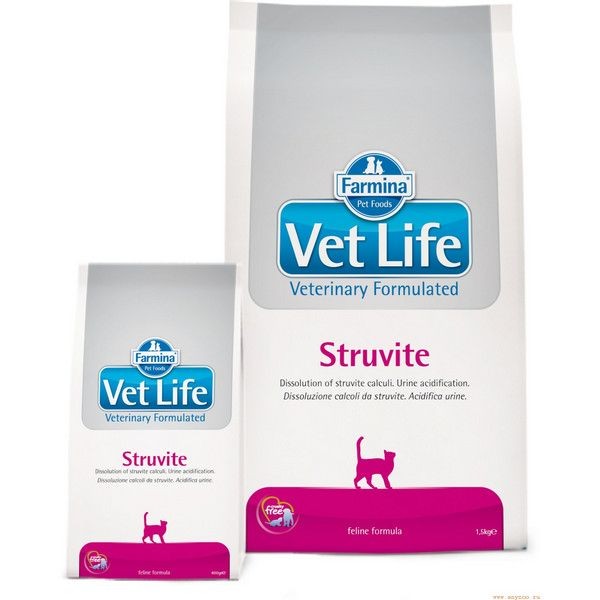 Сухой корм для кошек при МКБ (струвиты) FARMINA Vet Life Struvite Cat 10 кг