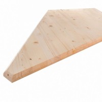 Ступень 40x950x950 мм сосна сорт AB цельноламельная угловая