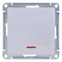Выключатель встраиваемый Schneider Electric W59 1 клавиша с подсветкой, цвет белый