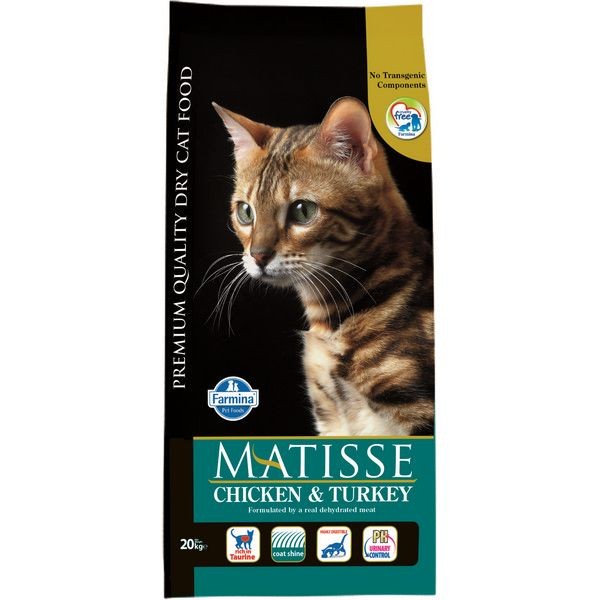 Сухой корм для кошек MATISSE Курица Индейка 20 кг