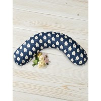 Подушка AmaroBaby для беременных Белые медведи 170х25 см, холлофайбер