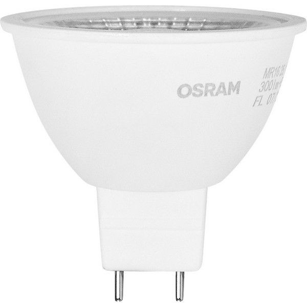 Лампа светодиодная Osram GU5.3 220-240 В 5 Вт спот прозрачная 400 лм, холодный белый свет