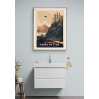 Постер "34;Просто Постер "34; Гарри Поттер - Летающая машина 90x120 в подарочном тубусе Металл