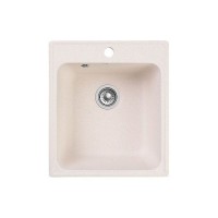 Мойка врезная Granfest Quarz GF-Z 17, 42x48 см, кварц, цвет белый