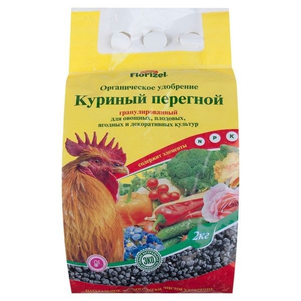 Удобрение Florizel Куриный перегной гранулированное ОУ 2 кг