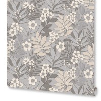 Обои флизелиновые Euro Decor Mia серые 1.06 м 6009-11