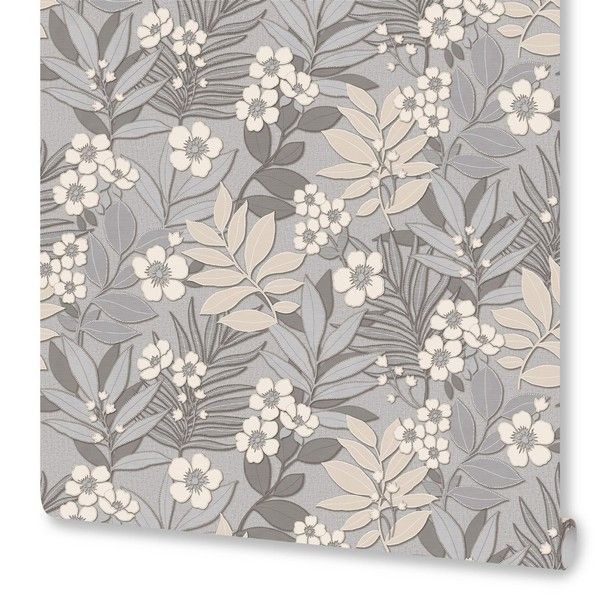 Обои флизелиновые Euro Decor Mia серые 1.06 м 6009-11