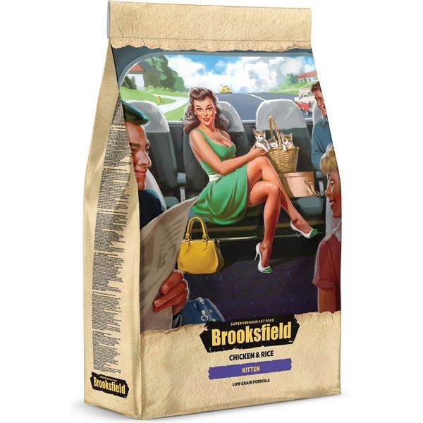 Сухой корм BROOKSFIELD Kitten для котят Курица,рис 2кг