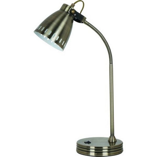 Лампа настольная Arte Lamp Luned A2214LT-1AB цвет коричневый