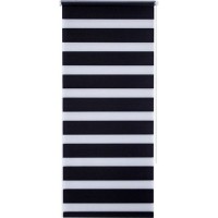 Штора рулонная день-ночь Miamoza Silver 70x160 см, цвет графит