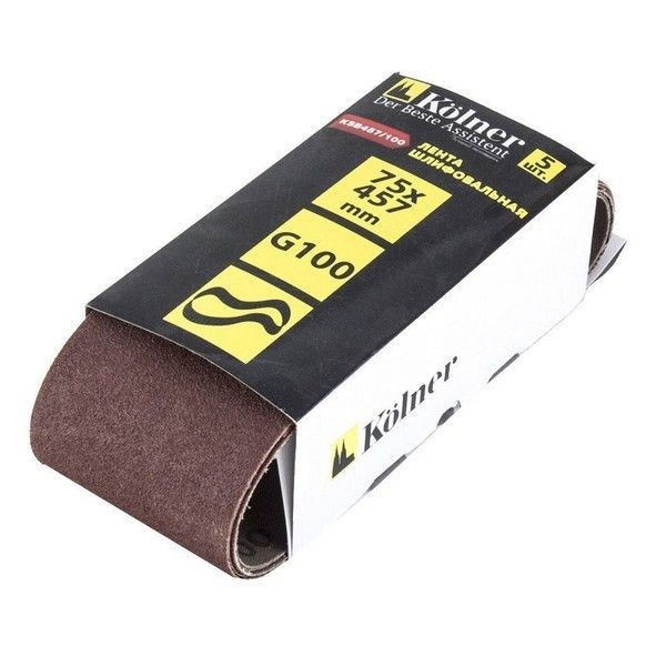 Лента шлифовальная Kolner KSB 457/100 457х75 мм, зернистость Р100