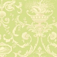 Виниловые обои York Wallcoverings зеленые NH6002 0.68 м