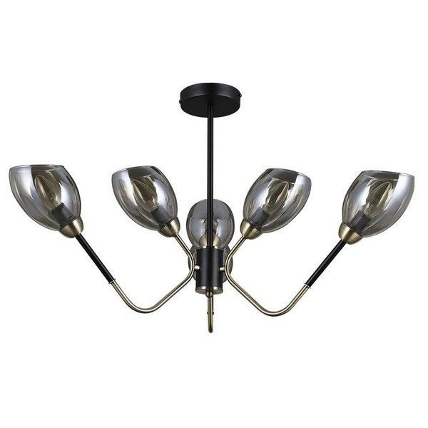 Люстра потолочная Seven Fires Rodengo SF4008/6C-BK-AB E14 6 ламп 18 м²