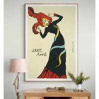 Плакат "34;Просто Постер "34; Королева Мулен Руж Jane Avril - винтажная реклама 90x120 в подарочном тубусе 826435097221