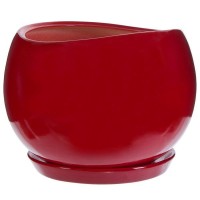 Горшок цветочный Адель o28 h24.5 см v15 л керамика красный