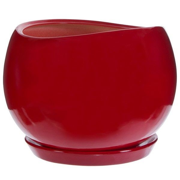 Горшок цветочный Адель o28 h24.5 см v15 л керамика красный