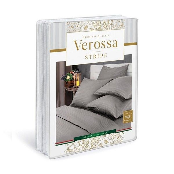 Комплект постельного белья Verossa Stripe Gray семейный 212685