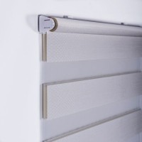 Штора рулонная день-ночь Miamoza Silver 80x160 см, цвет молочный