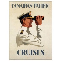 Постер Просто Постер Винтажная реклама круизов Canadian Pacific 60х90 см