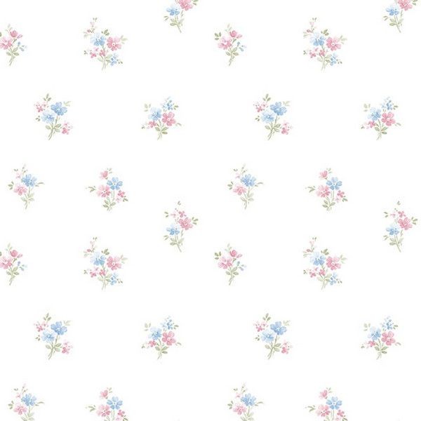 Обои виниловые Aura Little England II белые 0.53 м PR33843