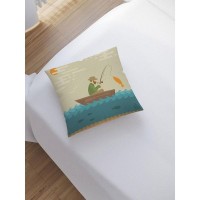 Декоративная наволочка JoyArty Успешная рыбалка sl_21322, 45х45 см