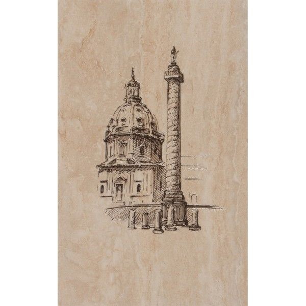 Декор «Efes coliseum-2 Columna» 25x40 см цвет бежевый