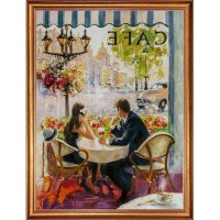 Картина на холсте Русская коллекция Кафе КГ-х11, 68х88 см