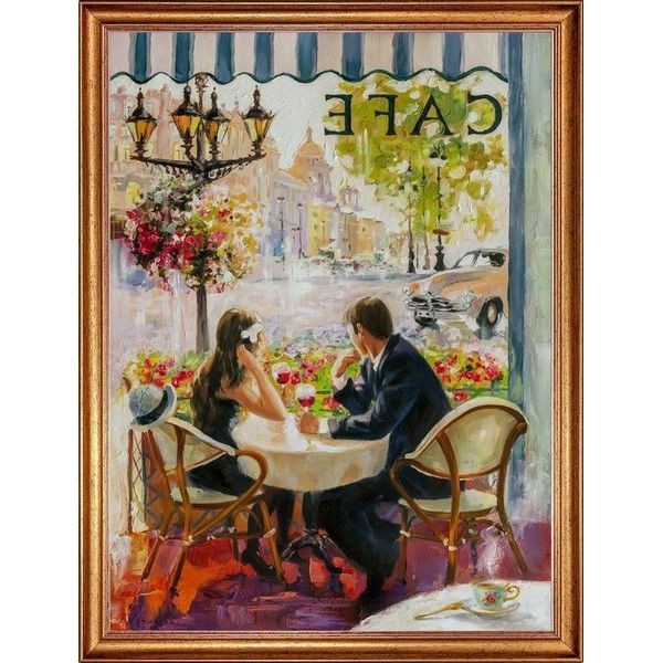 Картина на холсте Русская коллекция Кафе КГ-х11, 68х88 см
