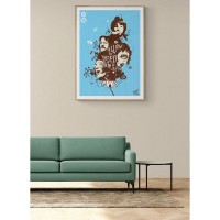 Постер "34;Просто Постер "34; The Beatles - Афиша 40x50 в подарочном тубусе Металл