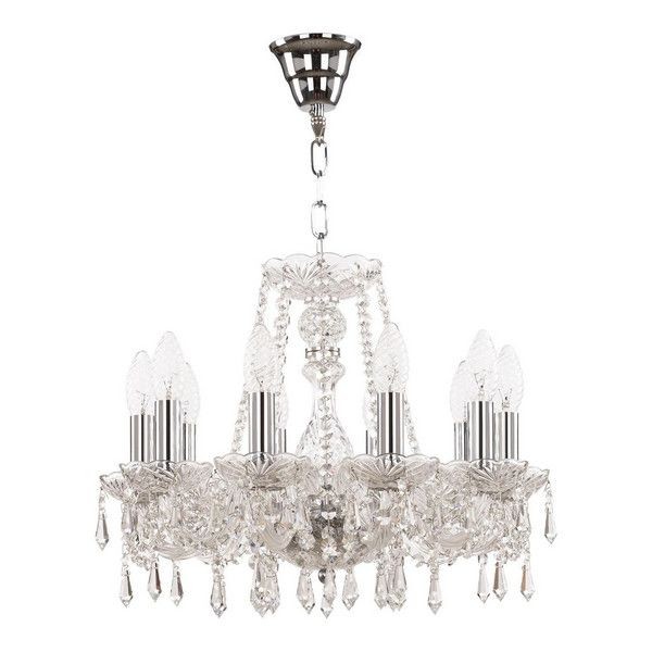 Люстра потолочная Bohemia Ivele Crystal 104.10.141.Ni E14 10 ламп 20 м²