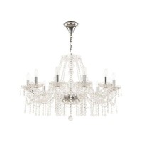 Люстра потолочная Bohemia Ivele Crystal 112.12.300.Ni.V0300 E14 12 ламп 24 м²