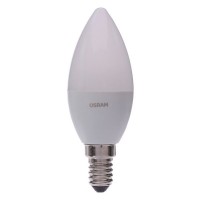 Лампа светодиодная Osram «Свеча», E14, 6.5 Вт, 550 Лм, свет холодный белый