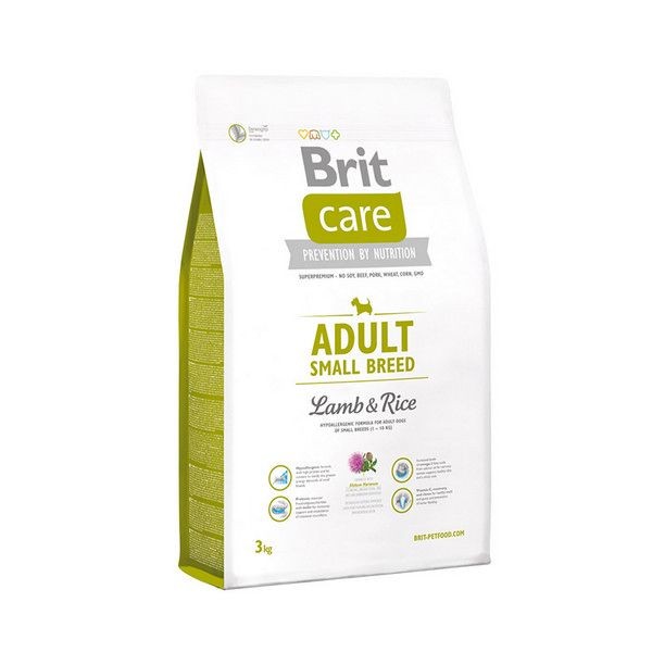 Сухой корм для взрослых собак мелких пород BRIT Care Adult Small Breed Ягненок Рис 3 кг