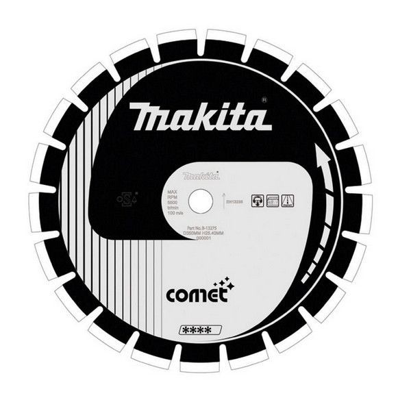 Алмазный диск сегментированный Makita Cosmos Comet Asphalt 350х25,4 B-13275