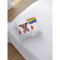 Декоративная наволочка JoyArty Позитивный пес sl_4959, 45х45 см