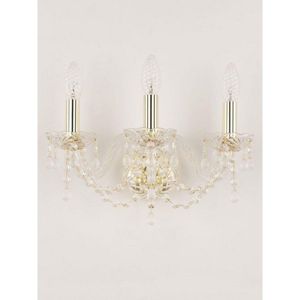 Настенный светильник Bohemia Ivele Crystal 112B.3.141.G.V0300 E14 цвет золотой