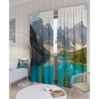 Комплект фотоштор Томдом Канадская природа TD-900045, 2 шт