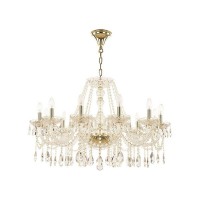 Люстра потолочная Bohemia Ivele Crystal 116.12.300.G E14 12 ламп 24 м²