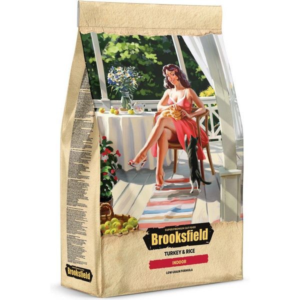 Сухой корм BROOKSFIELD Adult Cat Indoor Turkey для взрослых кошек Индейка,рис 2кг