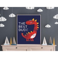 Постер в раме ПростоПостер Dude 497997992267, 40х50 см
