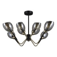 Люстра потолочная Seven Fires Rodengo SF4008/8C-BK-AB E14 8 ламп 24 м²