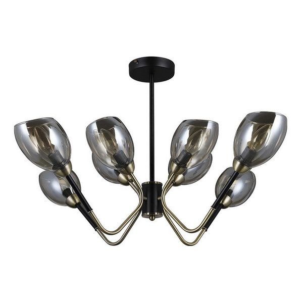 Люстра потолочная Seven Fires Rodengo SF4008/8C-BK-AB E14 8 ламп 24 м²