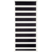 Штора рулонная день-ночь Miamoza Silver 80x160 см, цвет графит