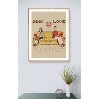Постер Просто Постер Теория Большого Взрыва - Geek Love 40х50 см
