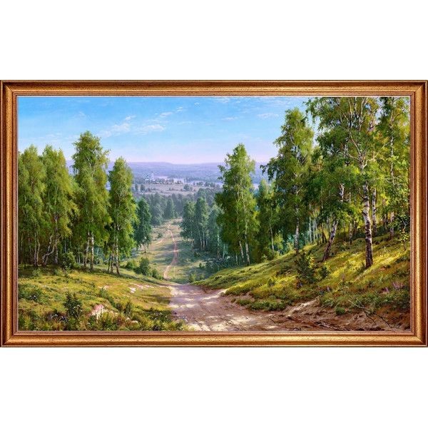 Картина на холсте Русская коллекция Глубинка БС-х2, 68х108 см