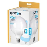 Светодиодная лампочка ФОТОН LED G120 20W E27 3000K