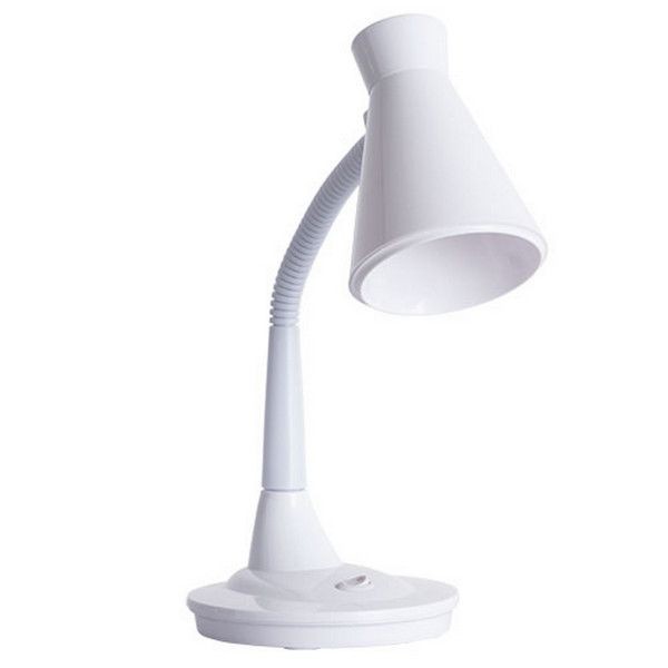 Лампа настольная Arte Lamp Desk A2007LT-1WH цвет белый