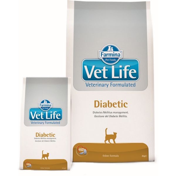 Сухой корм для кошек при сахарном диабете FARMINA Vet Life Cat Diabetic 2 кг