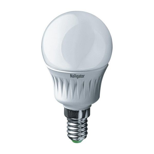 Лампа Светодиодная (Led) G45 Шар 07W 4000 К E27, Матов,, Хол, Свет (10/100) "34;Navigator "34; 94 469