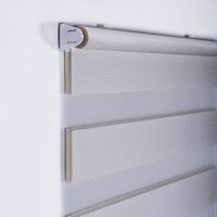 Штора рулонная день-ночь Miamoza Silver 120x160 см, цвет молочный